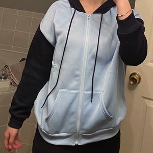 SHEIN Navy Blue/Light Blue Jacket